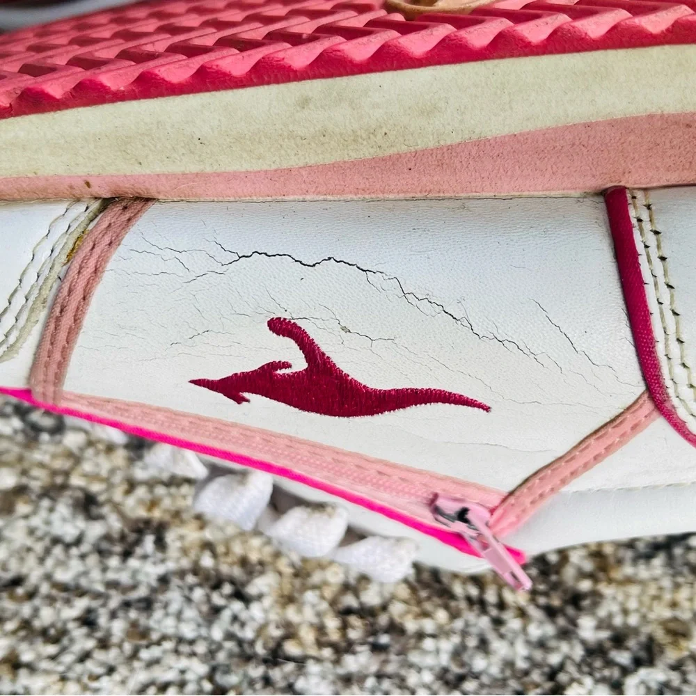 kangaROOS VINTAGE White and Pink RAVE CLUB - Picture 6 of 11